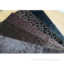 Knitted 100%Polyester Embossing Velvet Sofa Fabric